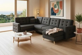 Ъгъл диван Amelion Plus-Black