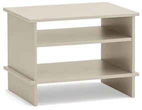 Кремаво нощно шкафче с рафтове Inari – Teulat