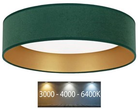 Brilagi - LED Плафон VELVET LED/24W/230V 3000/4000/6400K зелен/златист