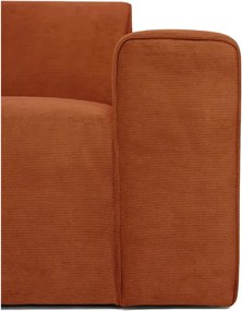 Модул за оранжев велурен диван (десен ъгъл) Sting - Scandic