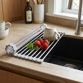Сгъваем сушилник за мивка REA P12298A Grey