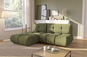 Ъглов Диван Лимо - Маслинен - Ляв