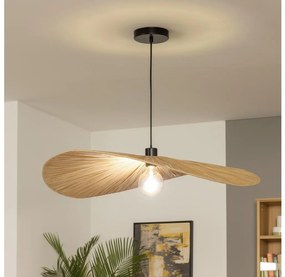 Brilagi - LED полилей на кабел CERIA BOHO 1xE27/40W/230V, диаметър 80 см, рафия