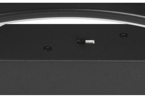 Черно LED затъмняващо се осветително тяло за таван 49x64 cm Darvin – Trio