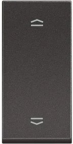 BTICINO Ключ за щори 1 мод. 10A цвят Черен Classia - RG4027N