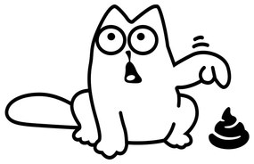 Забавен стикер за котка - Ambiance