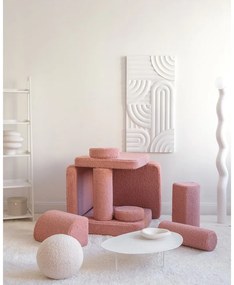 Розов детски диван от букле 132 cm Settee – Wigiwama