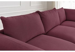 Ъглов диван в цвят бордо Ernest – Bobochic Paris