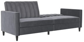 Сив кадифен диван 207 cm Celine – Støraa