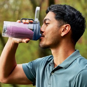 Преносим блендер Ninja Blast Max BC251EUNV, 14.4W, 11.1V, 570 мл, 19000 об/мин, Трошене на лед, До 25 цикъла, Без BPA, Син