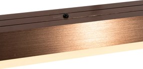 Регулируема висяща лампа тъмен бронз с димируем LED - Lamba