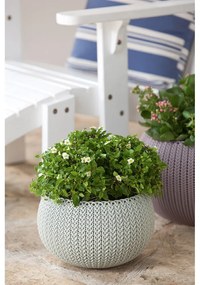 Пластмасова висяща стенна саксия за цветя ø 28 cm Cozy – Keter