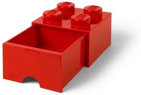 Червена кутия за съхранение с чекмедже - LEGO®