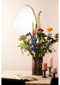 Кафяв стъклен свещник Изкуство Glass Art - PT LIVING