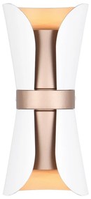 Бяло-бронзова стенна лампа Coat – Trio