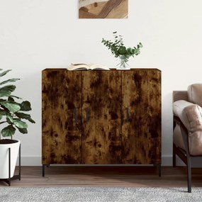 Sonata H Сайдборд, опушен дъб, 90x34x80 см, инженерно дърво