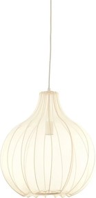 Бежово висящо осветително тяло с текстилен абажур ø 50 cm Elati – Light & Living