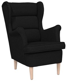 4016897 vidaXL Кресло, черно, 74x84x100 см, текстил