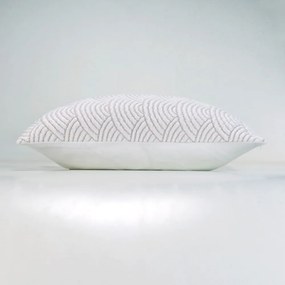 Бяло/бежово комплект шалте и калъфка за възглавница от джърси 220x240 cm Cassandra – douceur d'intérieur