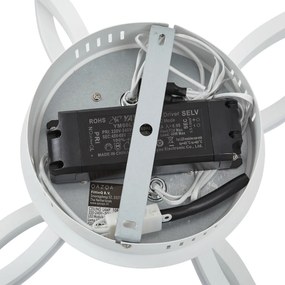 Таванна лампа бяла с LED 3-степенно димиране 4-светлини - Navara