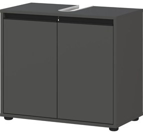 Антрацитен шкаф за мивка 63x55 cm Lemont – Germania