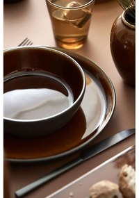 Черна/в кехлибарен цвят глинена купичка Gastro Black/Amber – Bitz