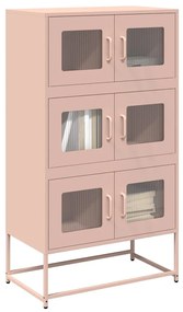 853351 vidaXL Висока дъска Pink 68x39x123 cm Стомана