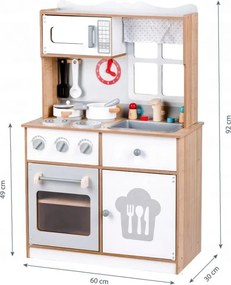 Дървена кухня XXL + кухненски инструменти Ecotoys