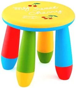 Детско столче кръгло - Жълто