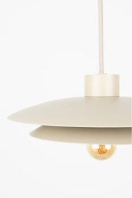 Бежово метално висящо осветително тяло ø 26,5 cm Wubbo – White Label