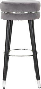 Сив тапициран бар стол (височина на седалката 74 cm) Paris – Mauro Ferretti