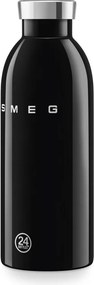 Термо бутилка SMEG Clima 50's Style WBF01BL, 500 мл, Херметично затваряне, Двустенна, Неръждаема стомана 18/8, Черен