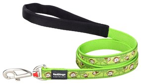 Кучешка Каишка Red Dingo STYLE MONKEY LIME GREEN 15mm x 120 cm