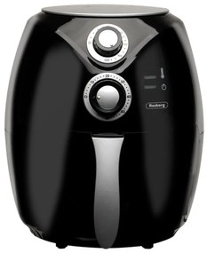 Фритюрник с горещ въздух Air Fryer Rosberg Premium RP51980C, 1600W, 2.6 литра, 80°C~200°C, Таймер, Черен