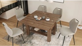 БРАВО Крафт Златен дъб - РАЗТЕГАТЕЛНА ХОЛНА МАСА С ПОВДИГАЩ МЕХАНИЗЪМ И С РАФТ