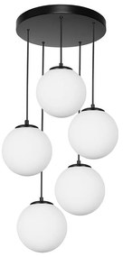 Пендел СИТИ, черен/бял, 5xE27