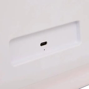 Огледало за баня 5five Holly, LED, 27x6x32 cm, Бяло