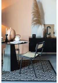 Черни ратанови столове за хранене в комплект от 2 Jort - Zuiver