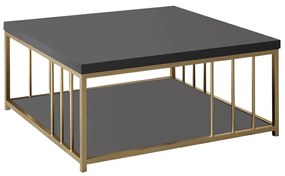 Кафе маса Zenn, цвят Антрацит Златен