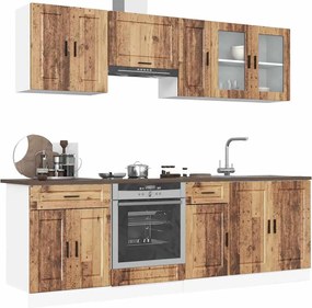 3314849 vidaXL Комплект кухненски шкафове от 8 части Kalmar, инженерно дърво