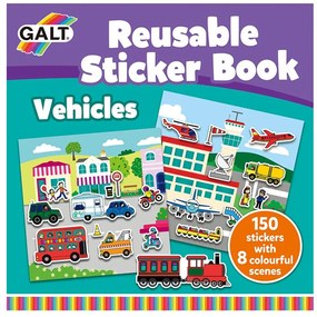 Galt - Превозните средства - книжка със стикери за многократна употреба