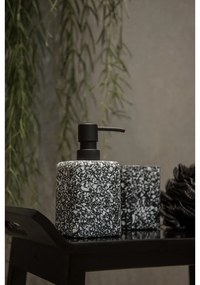 Черна чаша за четки за зъби Terrazzo - Wenko