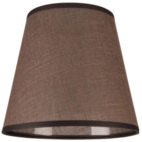 Резервен абажур за стенна лампа LORENZO E27, пр. 16 см, кафяв
