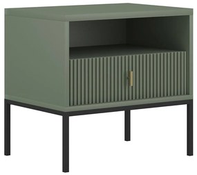 Нощно шкафче SUE зелено/черно