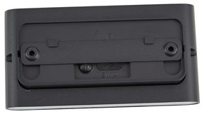 Стенна лампа черна магнитна вкл. LED акумулаторна - Batt