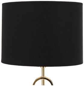 Настолна лампа в черно и златисто Glam , височина 54,5 cm Rings - Mauro Ferretti