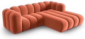 Розов ъглов диван (десен ъгъл) Lupine – Micadoni Home