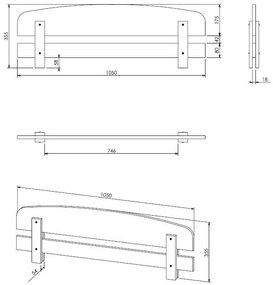 Парапет на леглото Nadine