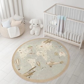 Детско килимче за игра подходящо за пране ø150 cm Vintage World – Mila Home