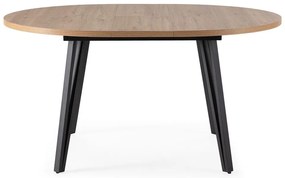 Кръгла сгъваема трапезна маса в естествен цвят ø 120 cm Cleo – Marckeric